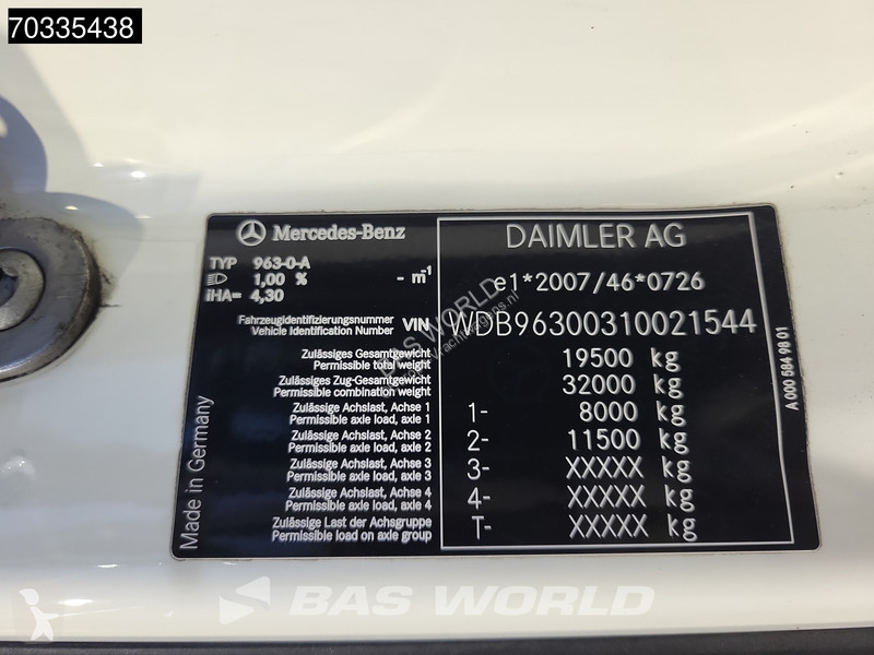 Lastbil Mercedes 1835 4X2 Full-Air Automatic...