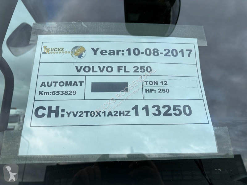 Kamion Volvo 250 + 12t + 6cyl + BOX 7.28 + EURO...