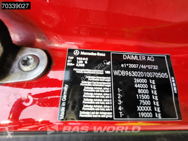 شاحنة Mercedes 2535 6X2 BDF ADR Full Air...