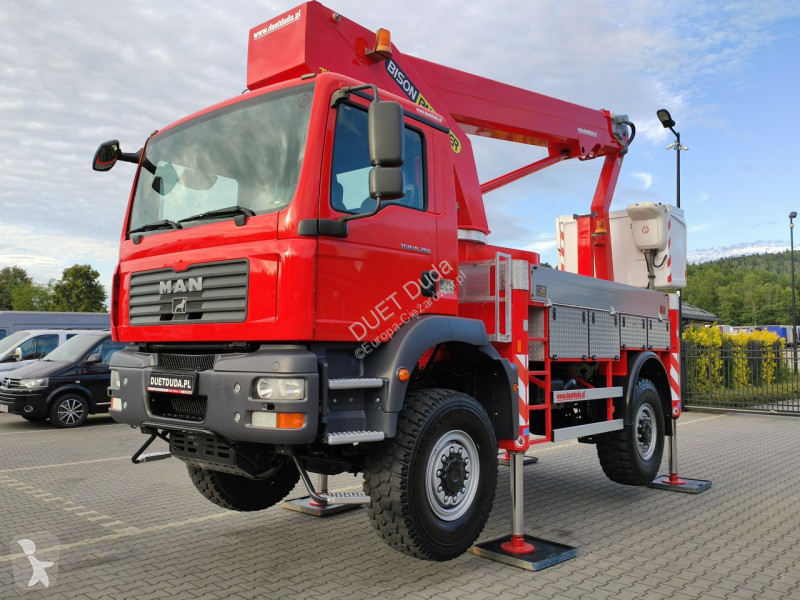 Camion MAN TGM 4x4 Zwyżka Bison Palfinger TKA...