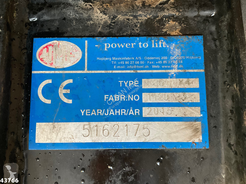 Camion MAN 35.480 8x4H Euro 6 HMF 40 Tonmeter...