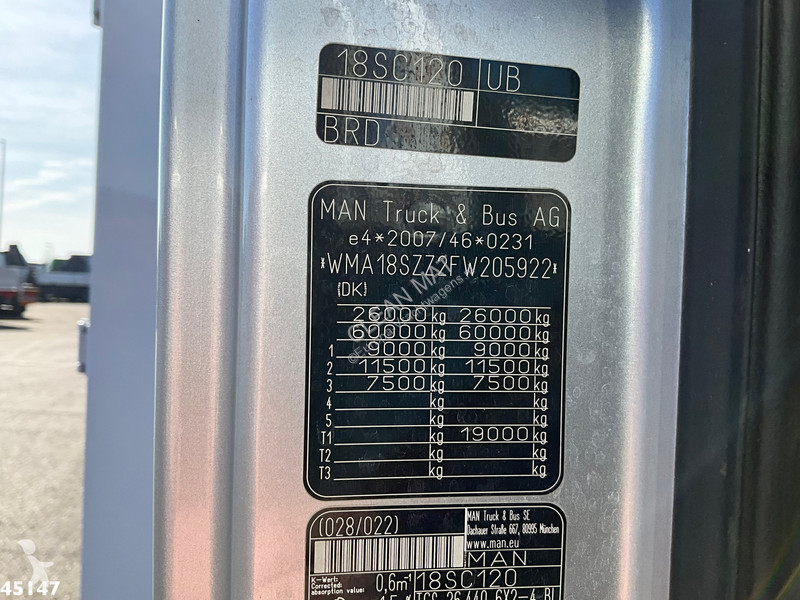 Lastbil MAN TGS Euro 6 Kroll 11m³ Riool Combi