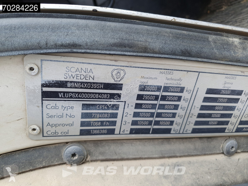 Camion Scania P94 6X4 Hiab 330-4 Kran Crane 9m3...