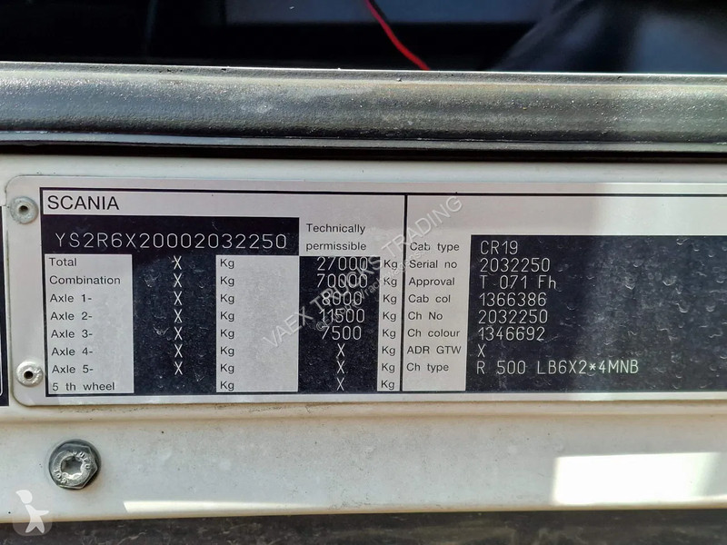 Kamion Scania R500 V8 Highline 6x2*4 - Box with...