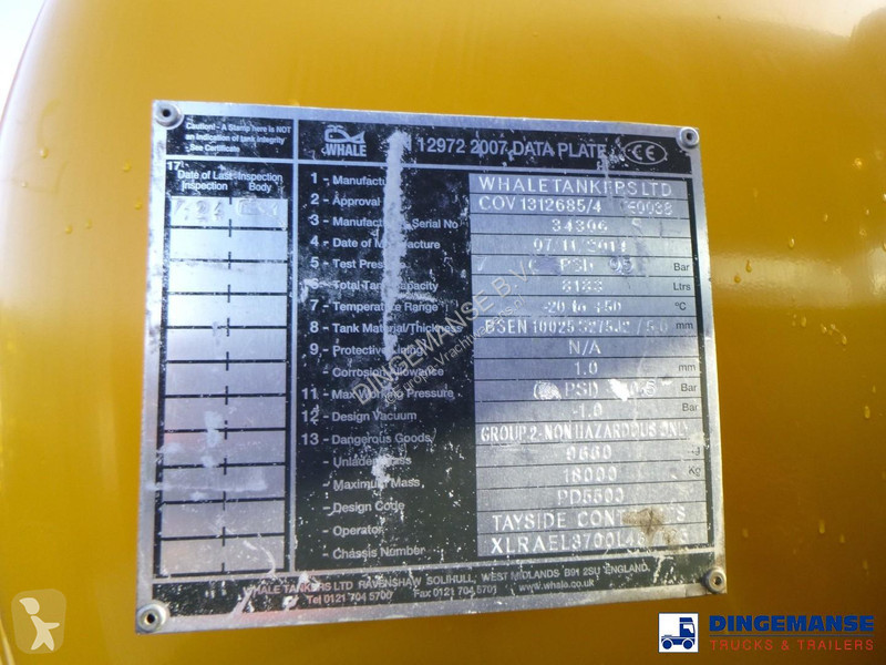 شاحنة DAF 250 4x2 Whale vacuum tank 8 m3