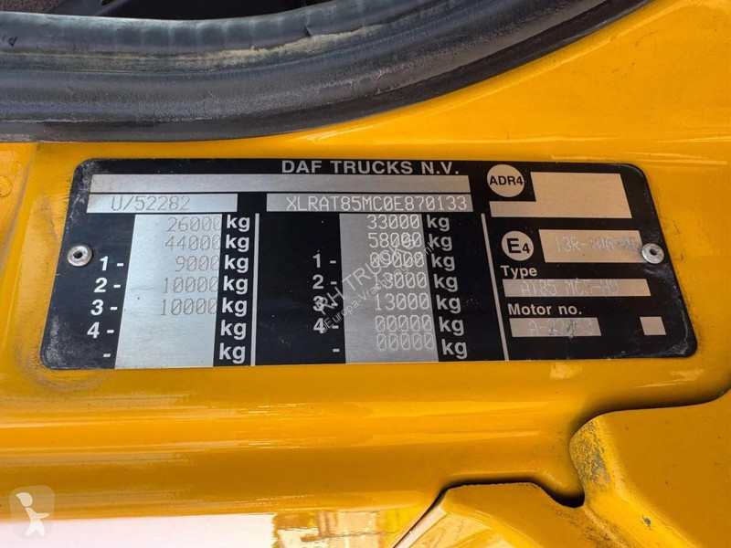 شاحنة DAF 85410 6X4 - EURO 5 + PALFINGER...