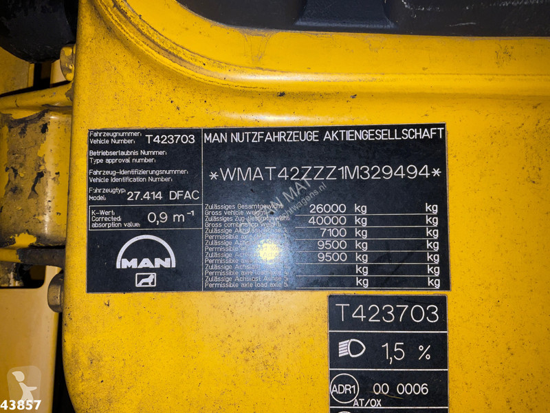 Lastbil MAN 6x6 Full Steel Manual Palfinger 68...