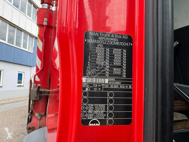 شاحنة MAN 35.360 8X2 + FASSI F165A 2.22 +...