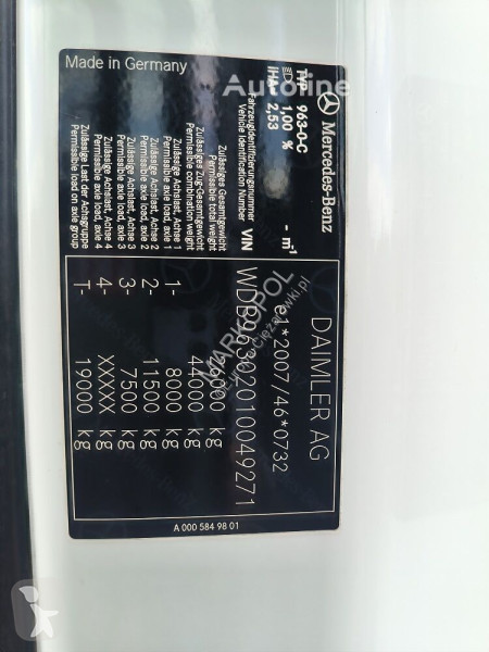 Camion Mercedes TANDEM/ PRZEJAZDOWA/ NOWE PLANDEKI