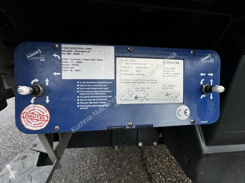MAN 8.220 BL Koffer 6m Langes Haus LBW 1,5t truck