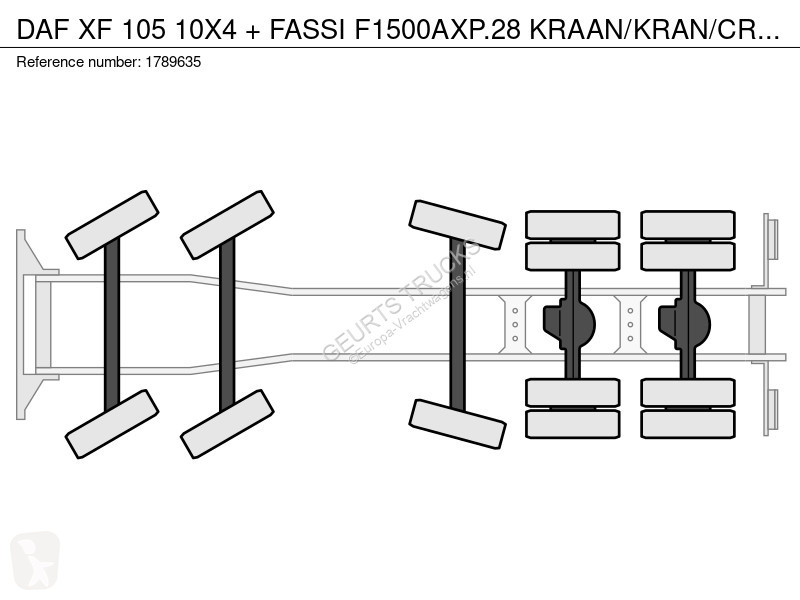 Camion DAF 10X4 + FASSI F1500AXP.28...