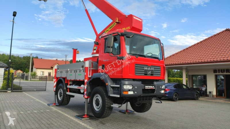 Camion MAN TGM 4x4 Zwyżka Bison Palfinger TKA...