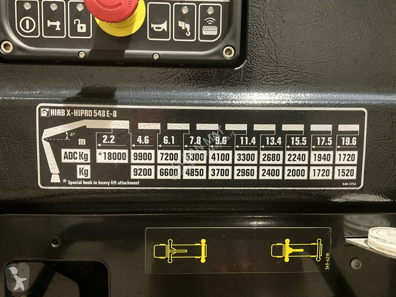 Camion MAN 26.520 Euro 6 6x6 Hiab 54 Tonmeter...