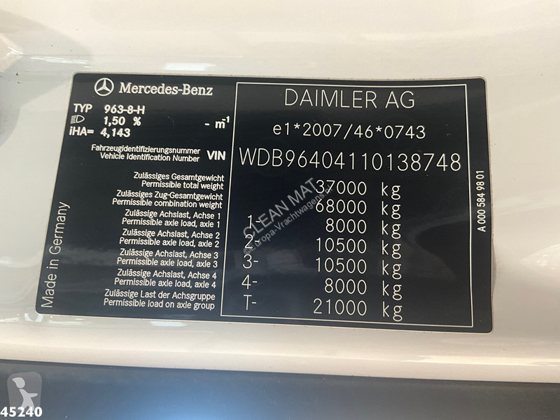 Camion Mercedes 3251 8x4 Euro 6 Retarder...