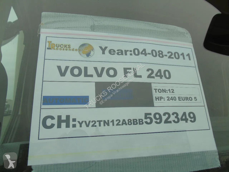 شاحنة Volvo FL 240 + 12t + euro 5 + lift