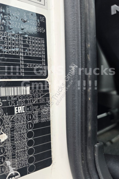 Camion MAN 33.470 / 6X4 / Hiab /33ton Chassis/...