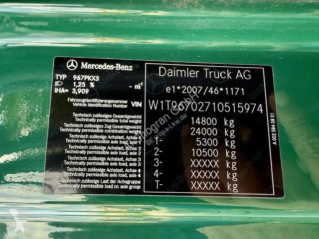 شاحنة Mercedes 1524 Koffer / Euro6D / Klima / LBW