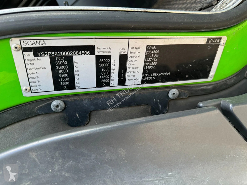 Kamion Scania P360 8X2 - HIAB 211BW-3 + FAUN...