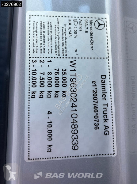Camion Mercedes 3563 8X4 Timber truck wood...