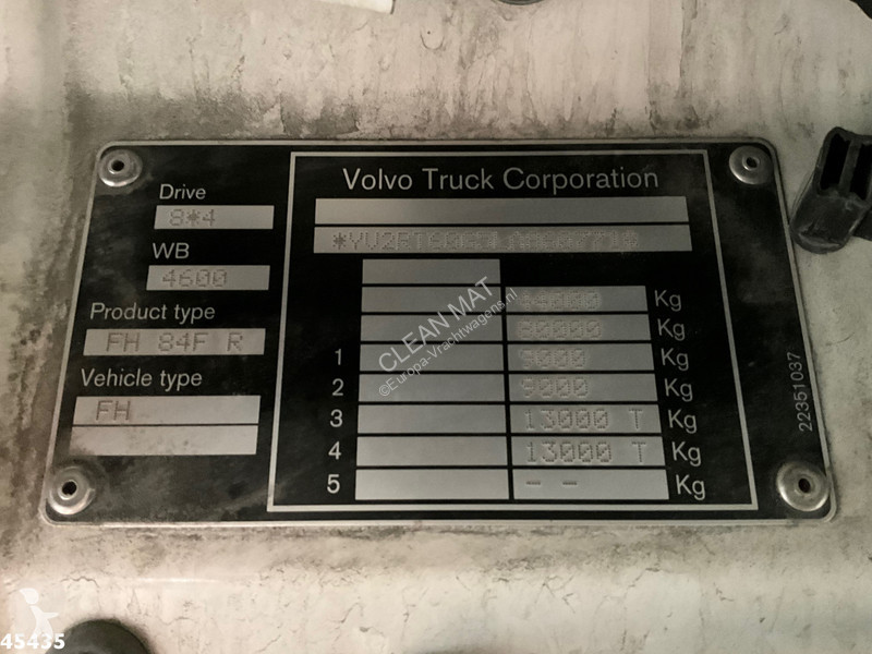 Kamion Volvo 8x4 Euro 6 Palfinger 92 Tonmeter...