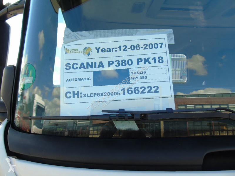 Kamion Scania P 380 + PAFINGER PK18.500 5x...