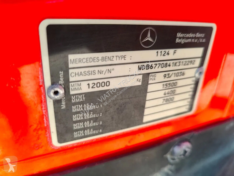 Camión Mercedes 1124 F 4x2 Feuerwehr -...