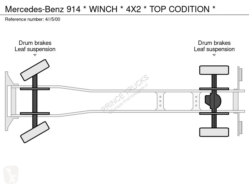 Camion Mercedes * WINCH * 4X2 * TOP CODITION *