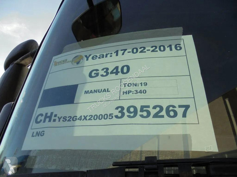 شاحنة Scania G 340 + Euro 6 + NG + Manual+BDF
