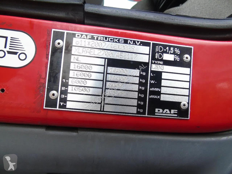 شاحنة DAF 220 + CARRIER SUPRA 850 + 16T + EURO 6