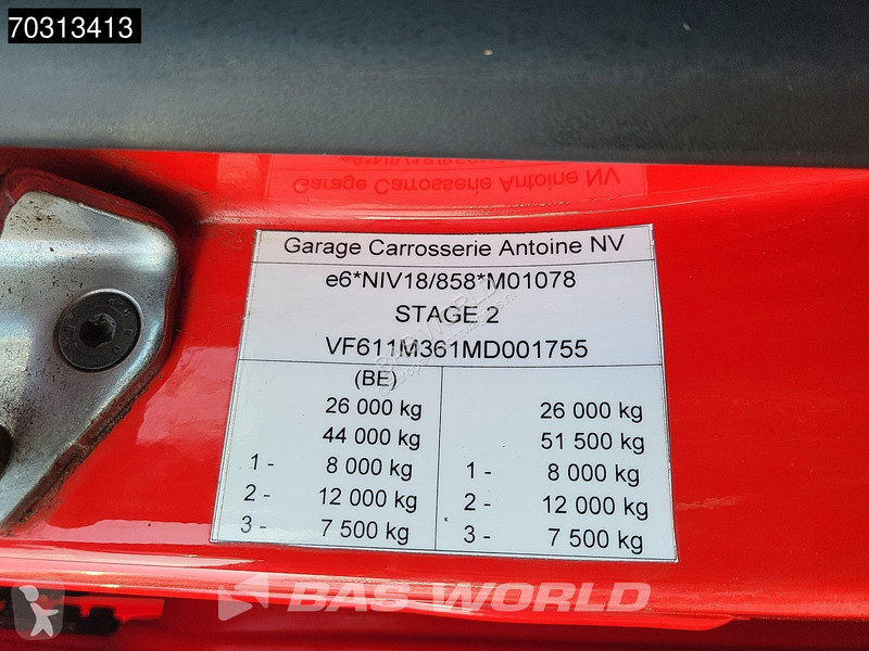 شاحنة Renault T 480 6X2 31m3 Benalu Steering...