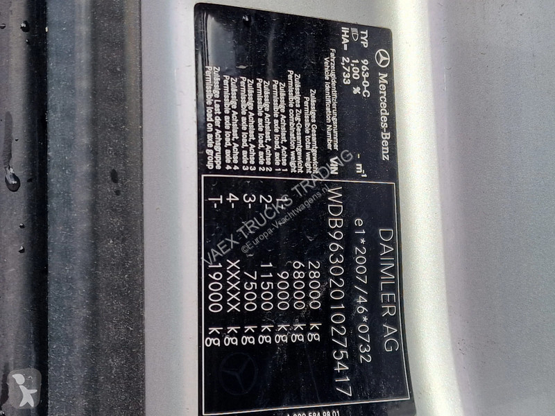 Camion Mercedes 2558 6x2 - AJK Hooklift 20T -...