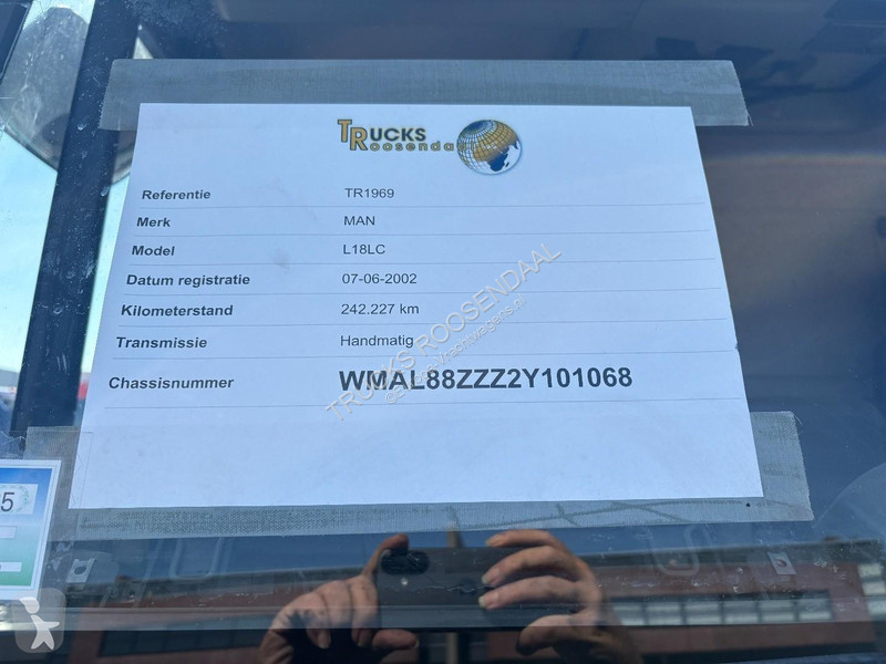شاحنة MAN 220 B + PALFINGER PK 14080 - 3X EXT +...