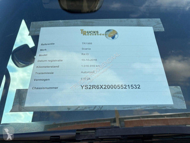 Camion Scania R 410 + HOOK IFT SYSTEM 25 tons +...