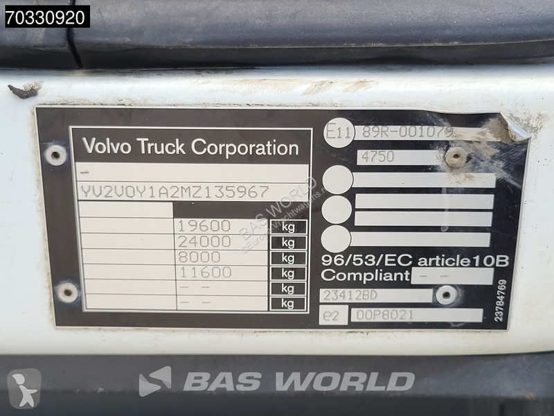 Camión Volvo 280 4X2 19tonner 2000kg...