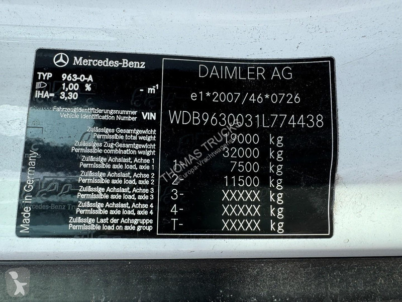 Kamion Mercedes 1824, Tautliner, PTO...