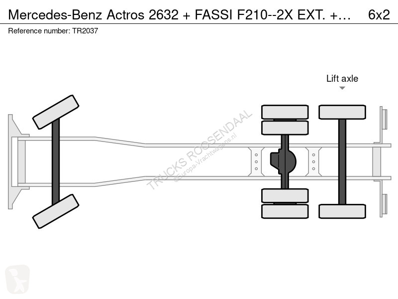 Camion Mercedes 2632 + FASSI F210--2X EXT. +...