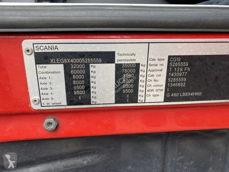 Kamion Scania 480 8X4 + EFFER 1250 6S + REMOTE...