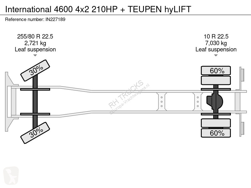 Vrachtwagen International 4600 4x2 210HP +...