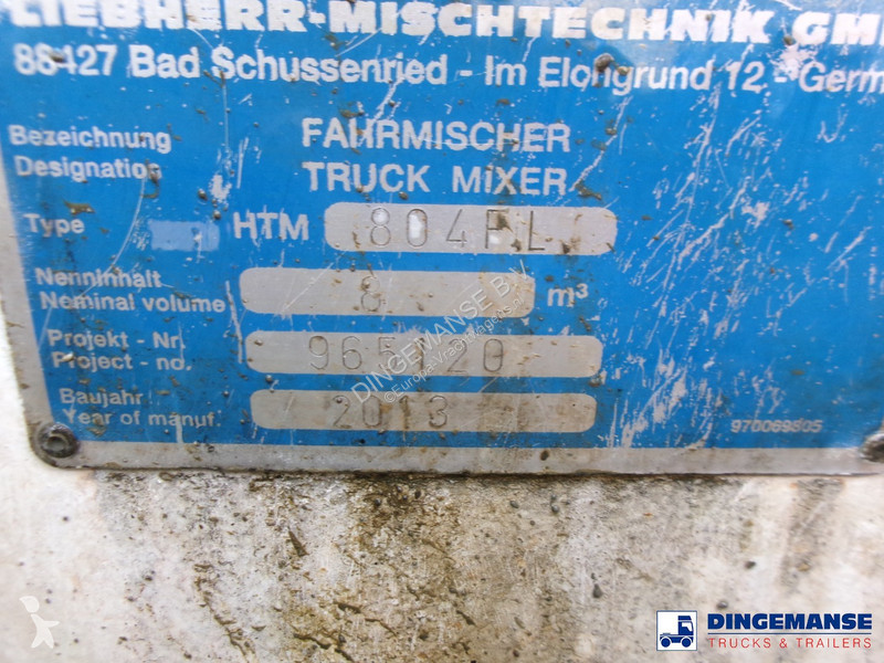 Lastbil MAN 32.360 8X4 Euro 6 Liebherr concrete...