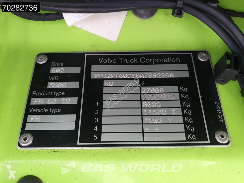 Vrachtwagen Volvo 540  6X2 BigAxle Liftachse...
