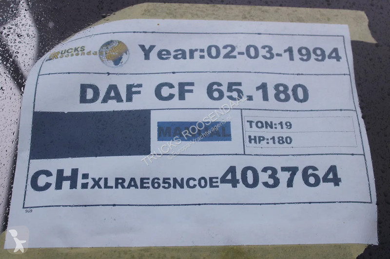 Camion DAF 65180 + euro 2