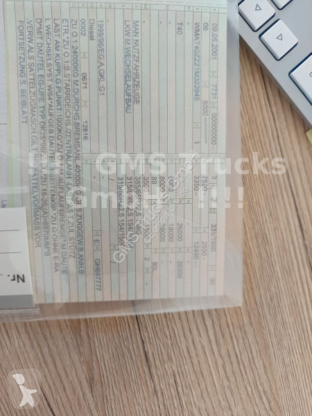 شاحنة MAN 460 / 6X4 / Wechsel Kipper BORDMATIK...