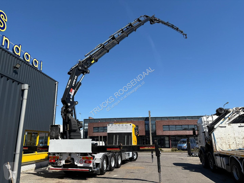 شاحنة Volvo 500 + HIAB 638 E-6 + JIB 6x + 8X4...