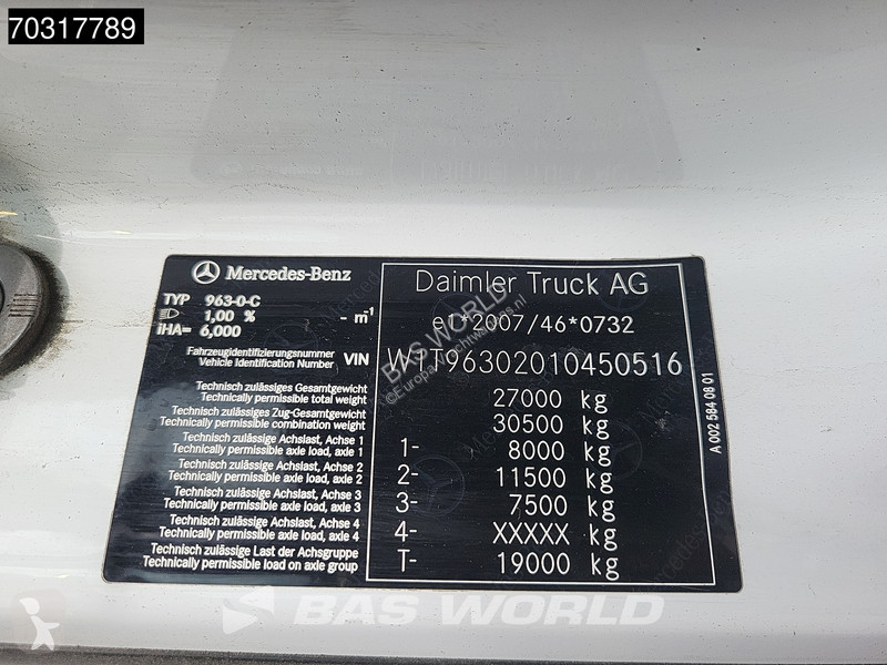 شاحنة Mercedes 2530 NGT 6X2 CNG Engine! HIAB...