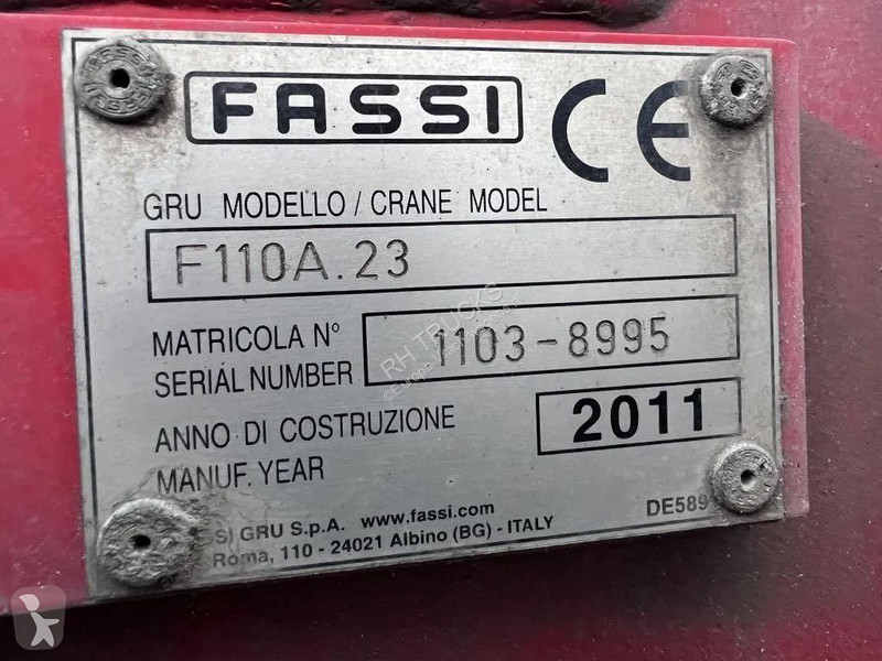 شاحنة Mercedes 1923 + 2011 FASSI F110 + 2011...