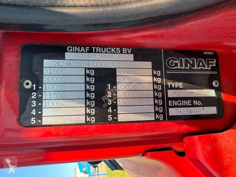شاحنة Ginaf M 3232 S 6X2 - EURO 2 + PALFINGER...