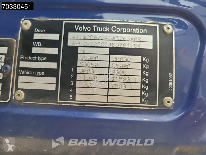 Lastbil Volvo 6X2 DayCab Lift+Steering Axle VDL...