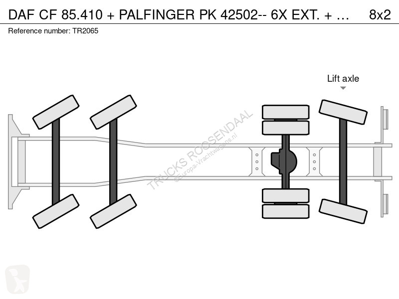 Lastbil DAF 85410 + PALFINGER PK 42502-- 6X...