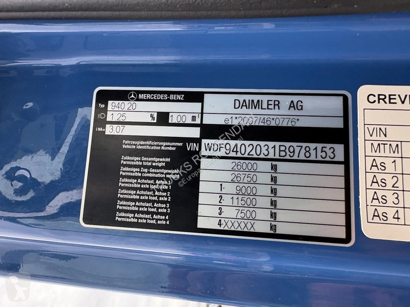 Lastbil Mercedes 2640 + PALFINGER PK 16001---2X...