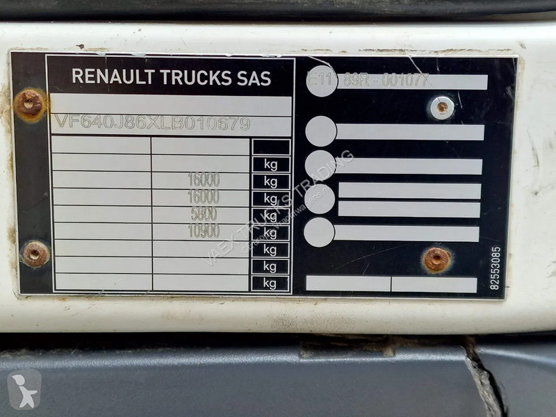 Vrachtwagen Renault D16 250 4x2 Box with side...